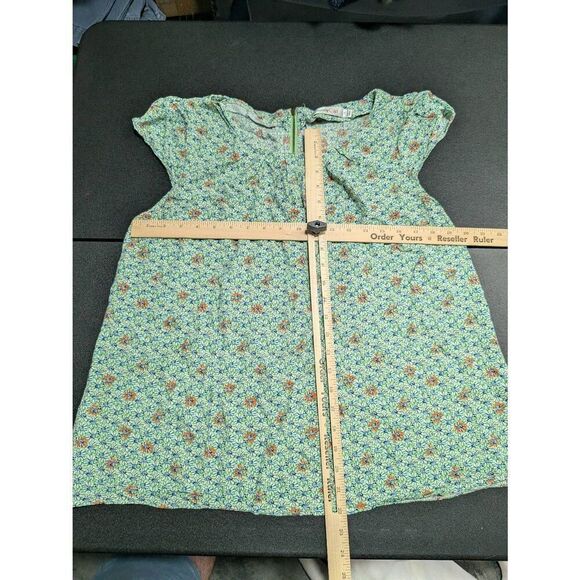 Sunny Girl Green Floral Print Women's 1X - Picture 5 of 5